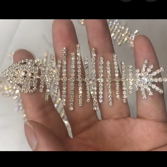 Massive Crystal Earrings - Picture 2 of 6